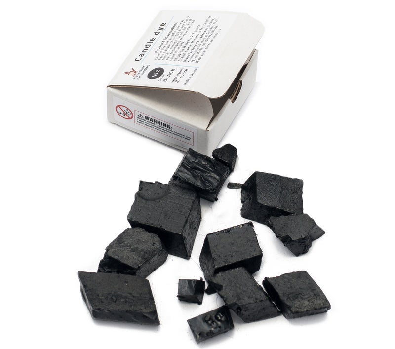 Candle Shop Black Candle Dye 2oz for Soy Candle Making â€“ Candle Shop Premium Color Dye Blocks for Soy Wax, Beeswax, Paraffin - Candle Wax Dyes - Image 1